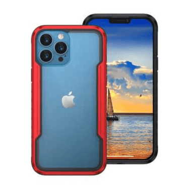 iPhone 13 Mini Compatible Case Cover With Premium Shield Shockproof Heavy Duty Armor - Red